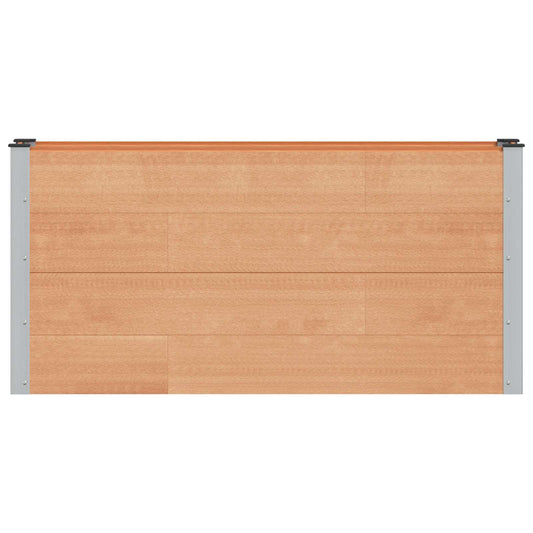 vidaXL Υπερυψωμένη Ζαρντινιέρα Καφέ 150 x 30 x 72 εκ