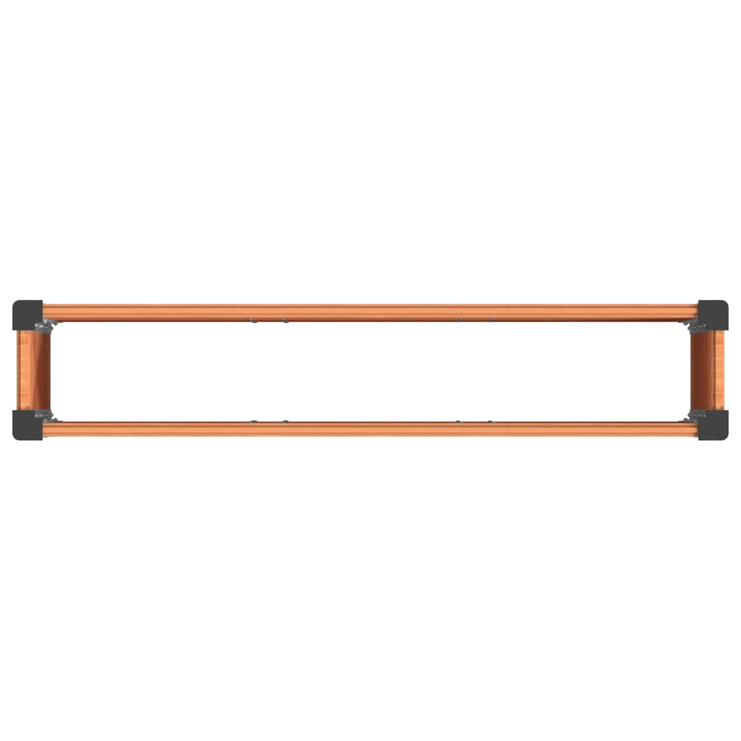 vidaXL Υπερυψωμένη Ζαρντινιέρα Καφέ 150 x 30 x 72 εκ