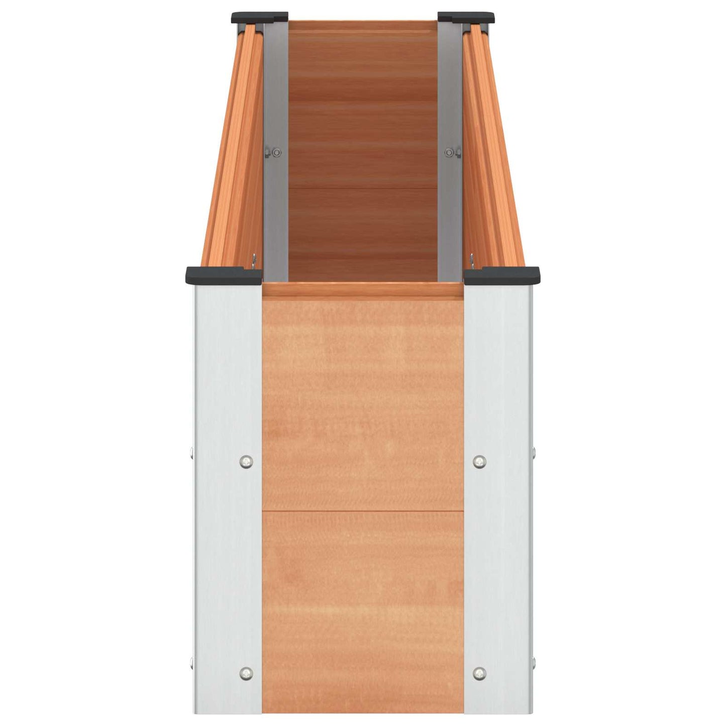 vidaXL Υπερυψωμένη Ζαρντινιέρα Καφέ 200 x 30 x 36 εκ