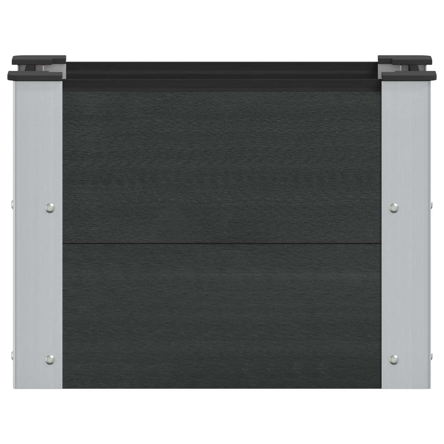 vidaXL Υπερυψωμένη Ζαρντινιέρα Μαύρο 50 x 30 x 36 εκ