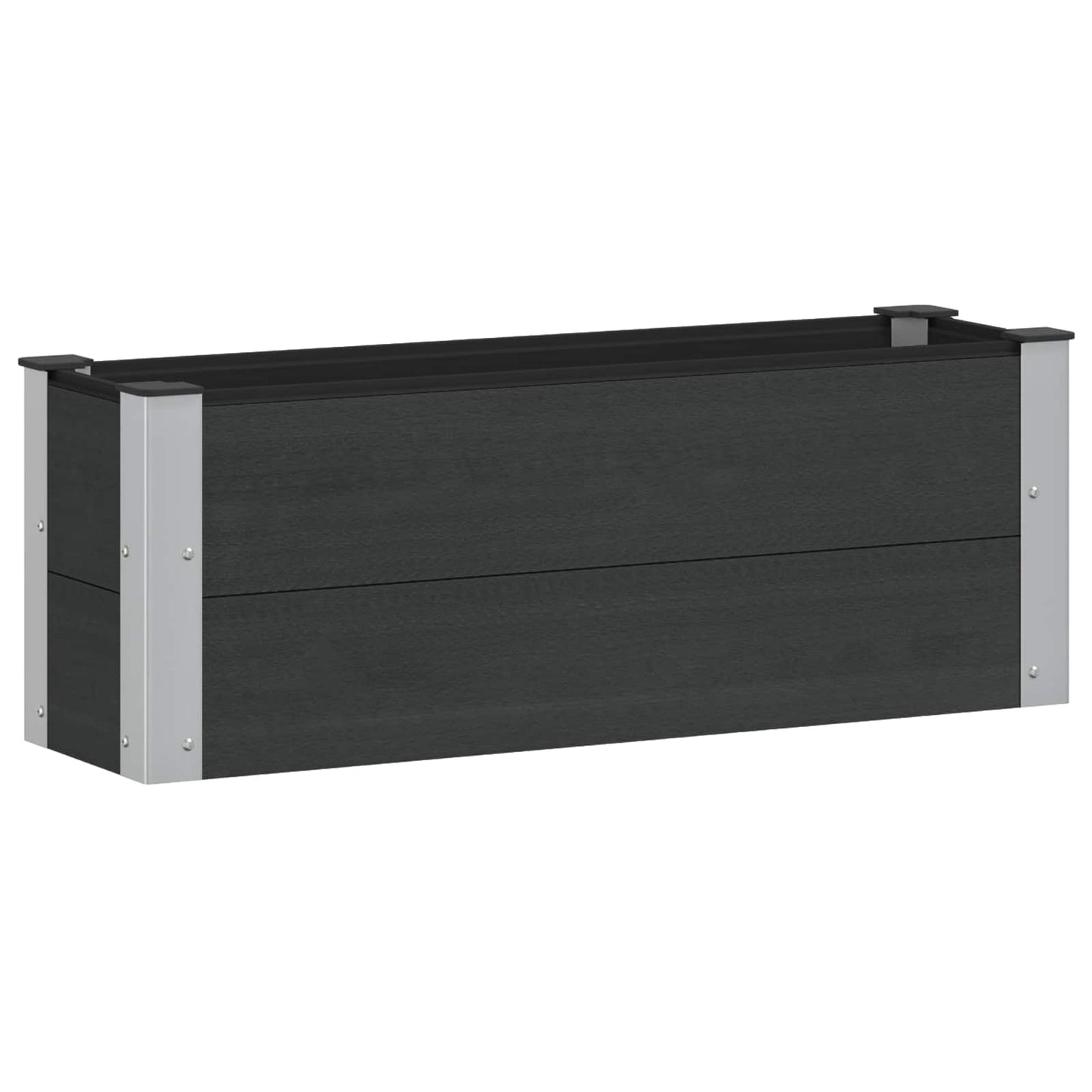 vidaXL Υπερυψωμένη Ζαρντινιέρα Μαύρο 100 x 30 x 36 cm