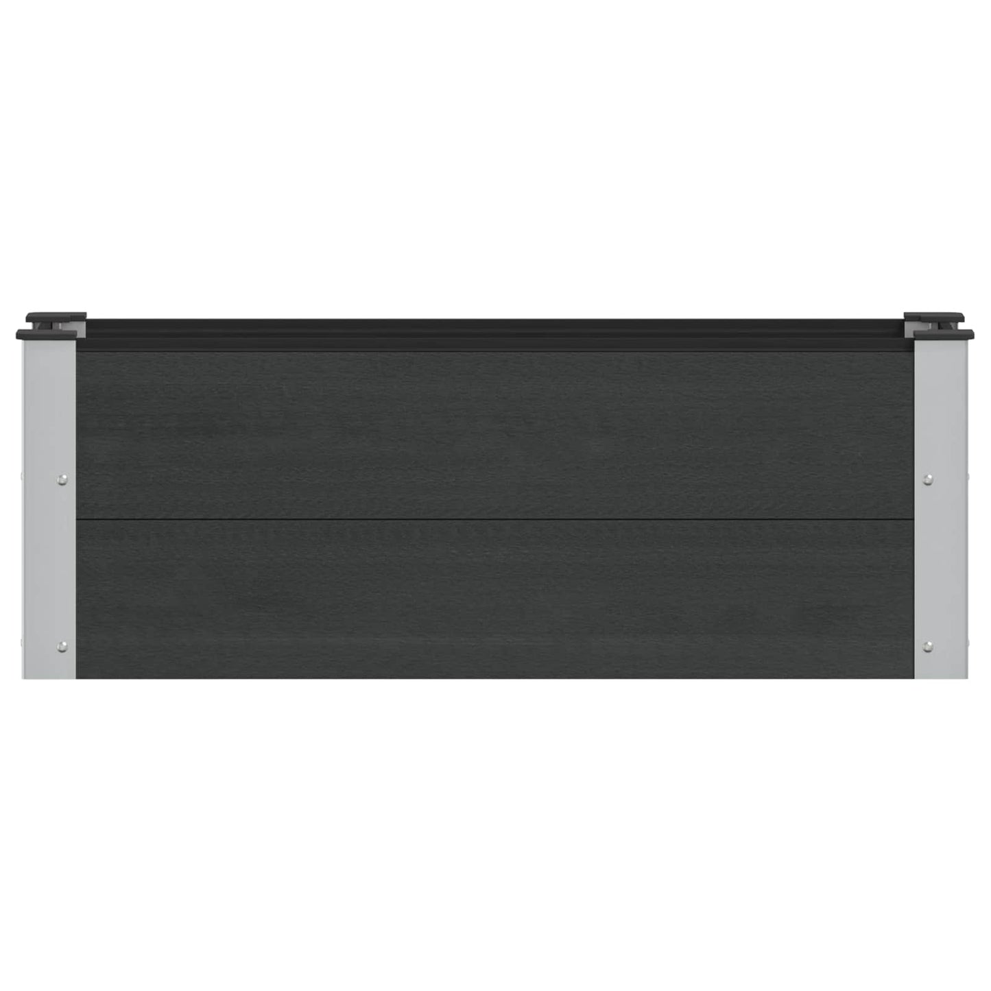 vidaXL Υπερυψωμένη Ζαρντινιέρα Μαύρο 100 x 30 x 36 cm