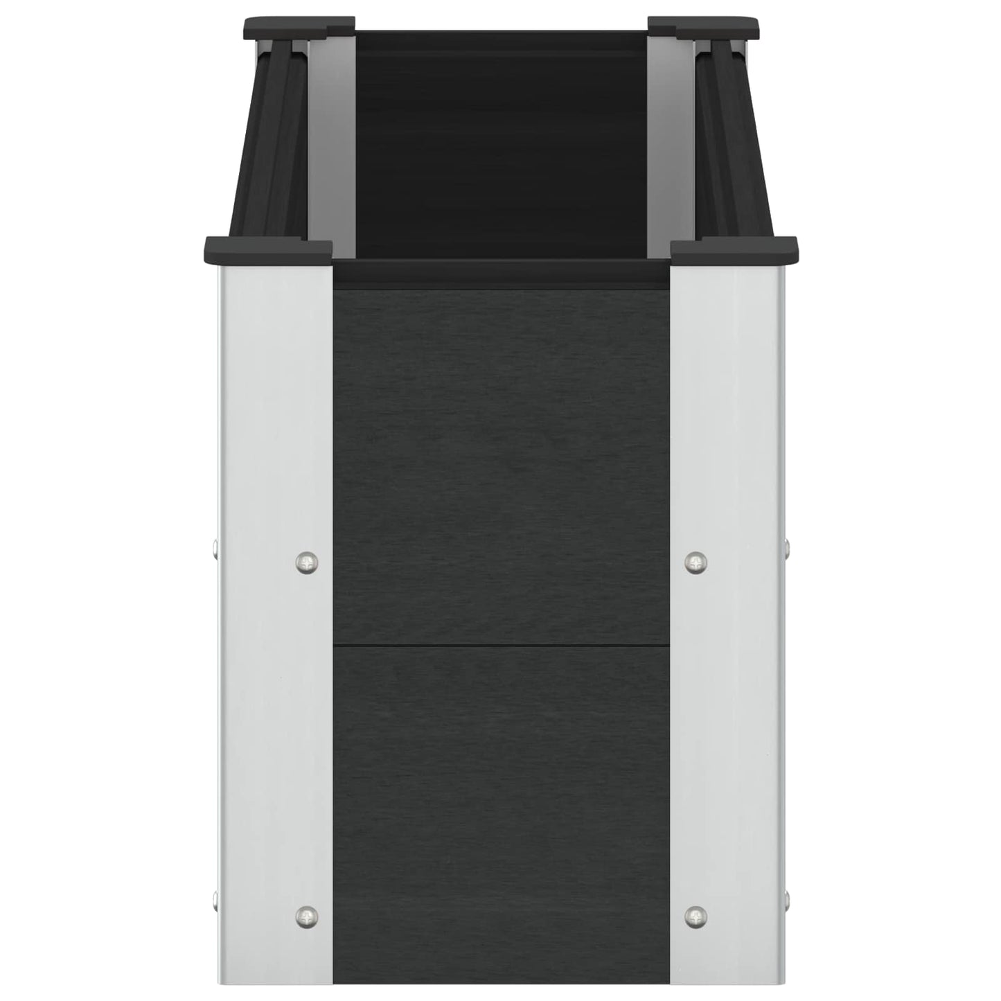 vidaXL Υπερυψωμένη Ζαρντινιέρα Μαύρο 100 x 30 x 36 cm