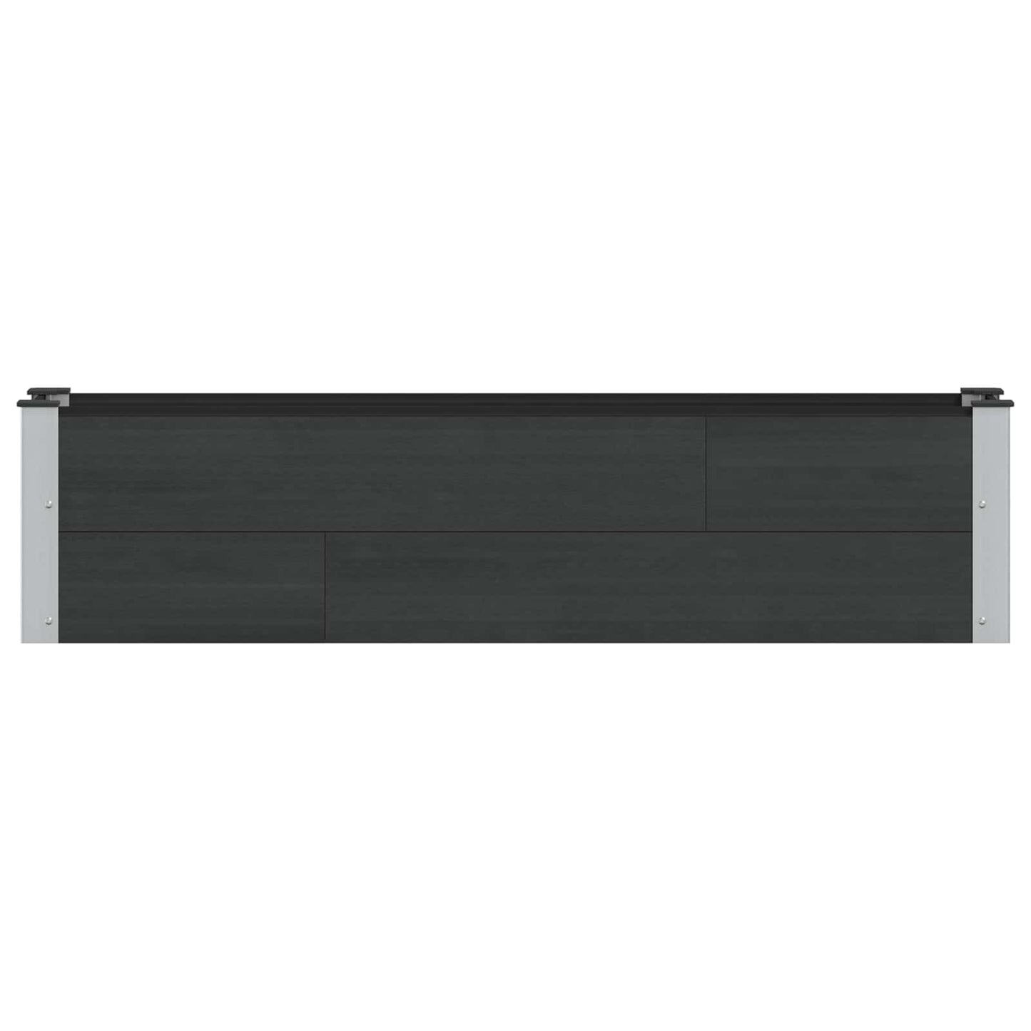 vidaXL Υπερυψωμένη Ζαρντινιέρα Μαύρο 150 x 30 x 36 εκ