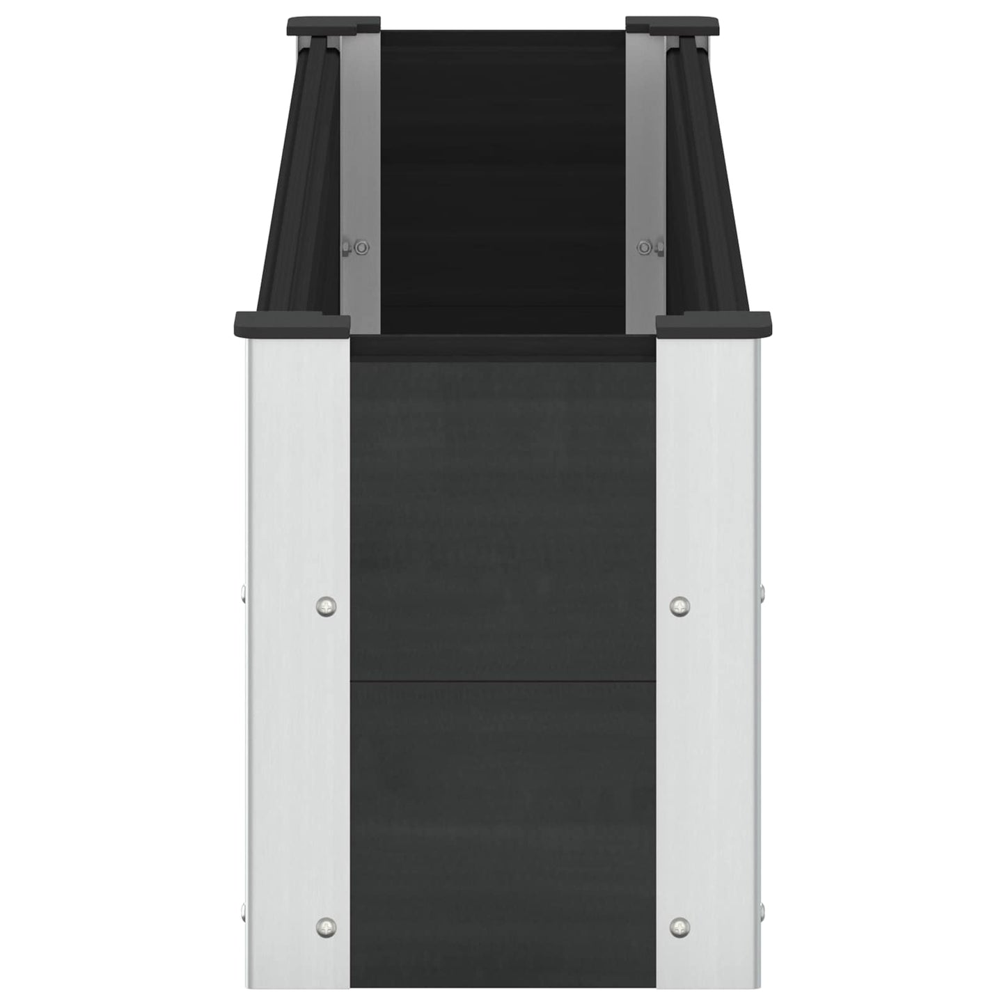 vidaXL Υπερυψωμένη Ζαρντινιέρα Μαύρο 150 x 30 x 36 εκ