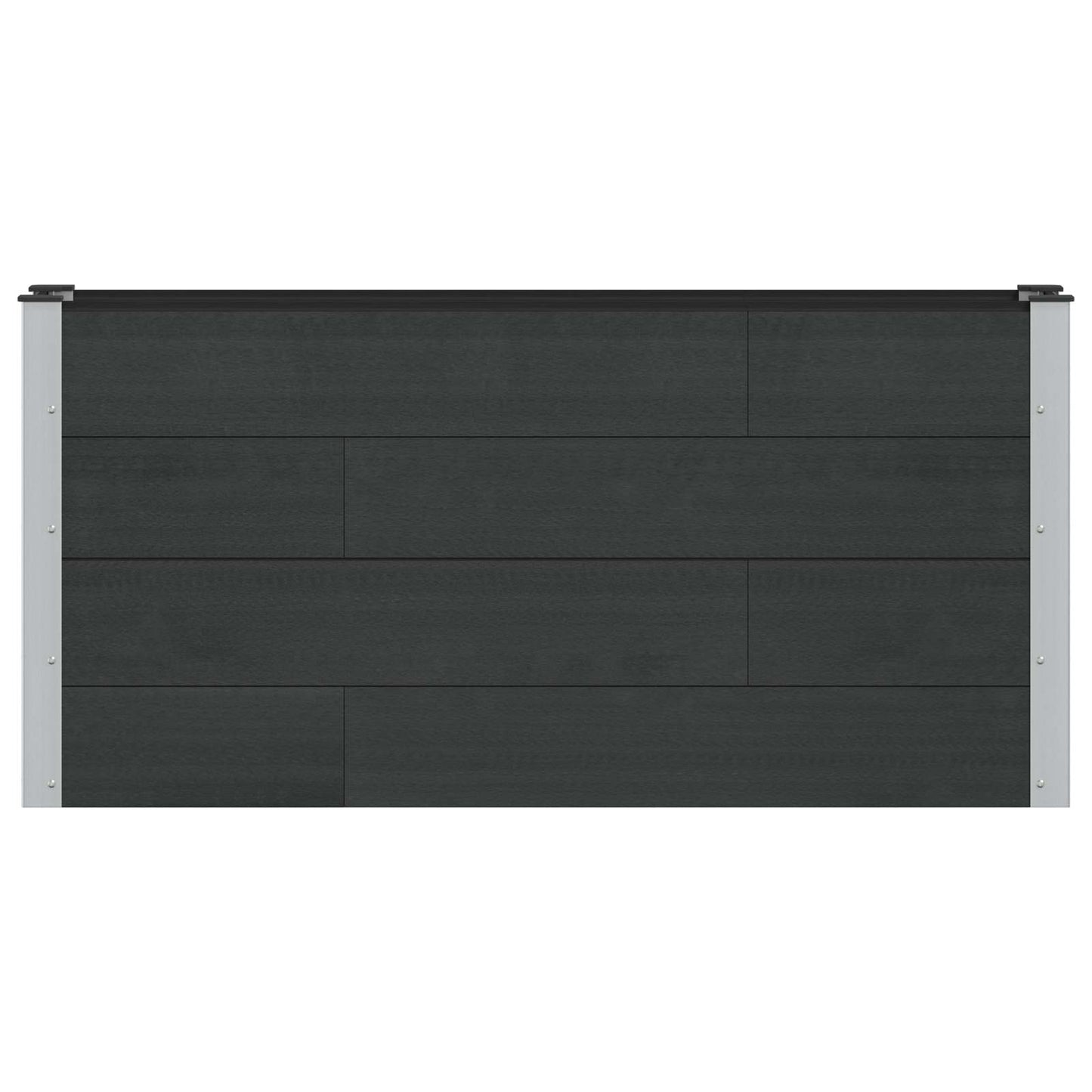vidaXL Υπερυψωμένη Ζαρντινιέρα Μαύρο 150 x 30 x 72 εκ