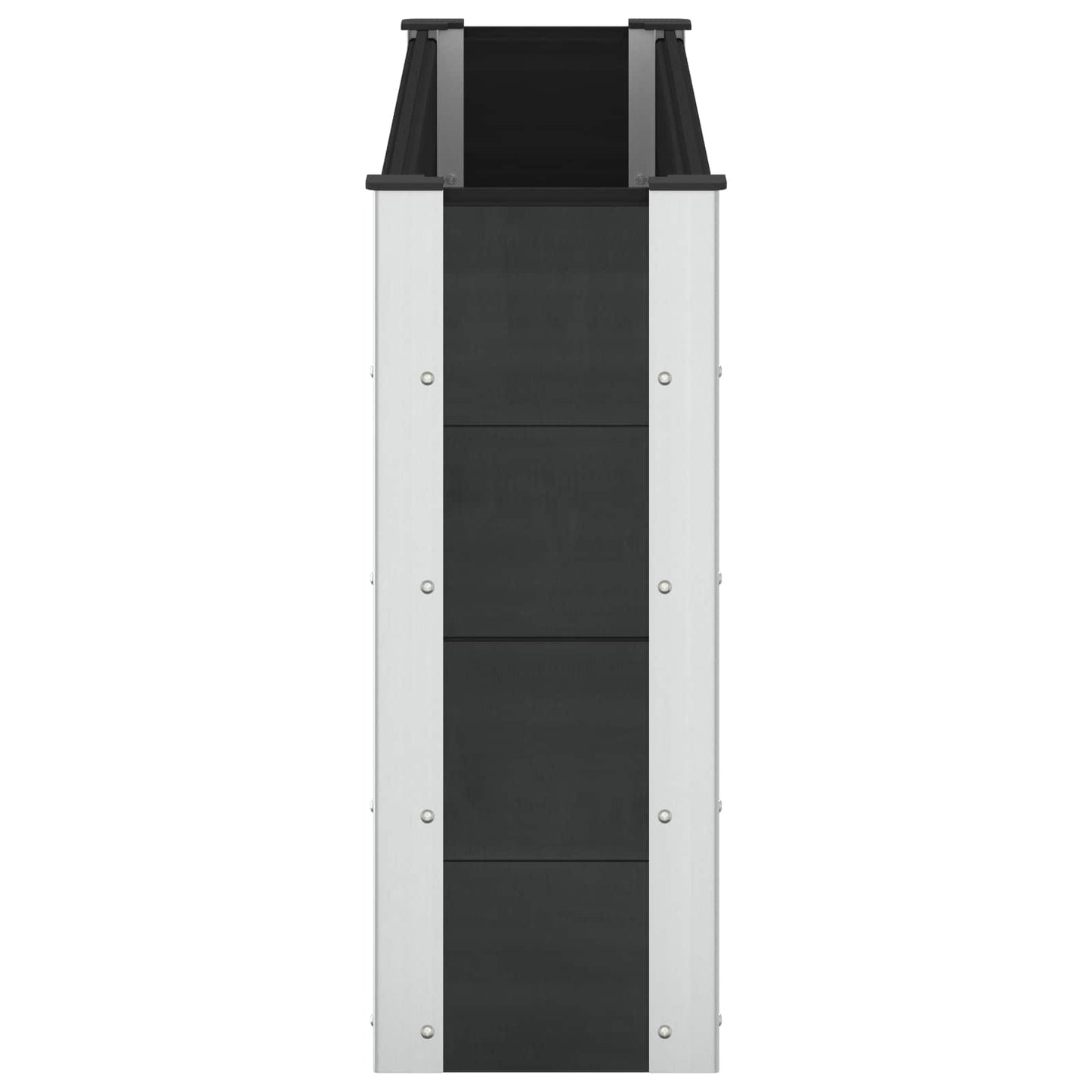 vidaXL Υπερυψωμένη Ζαρντινιέρα Μαύρο 150 x 30 x 72 εκ