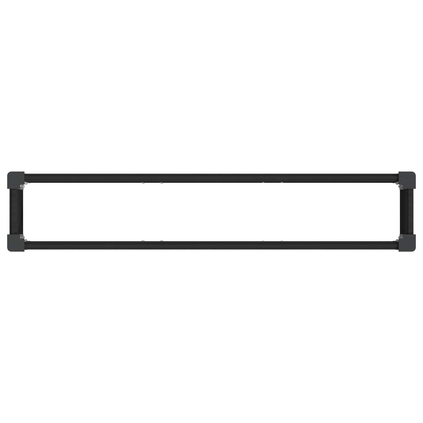 vidaXL Υπερυψωμένη Ζαρντινιέρα Μαύρο 150 x 30 x 72 εκ
