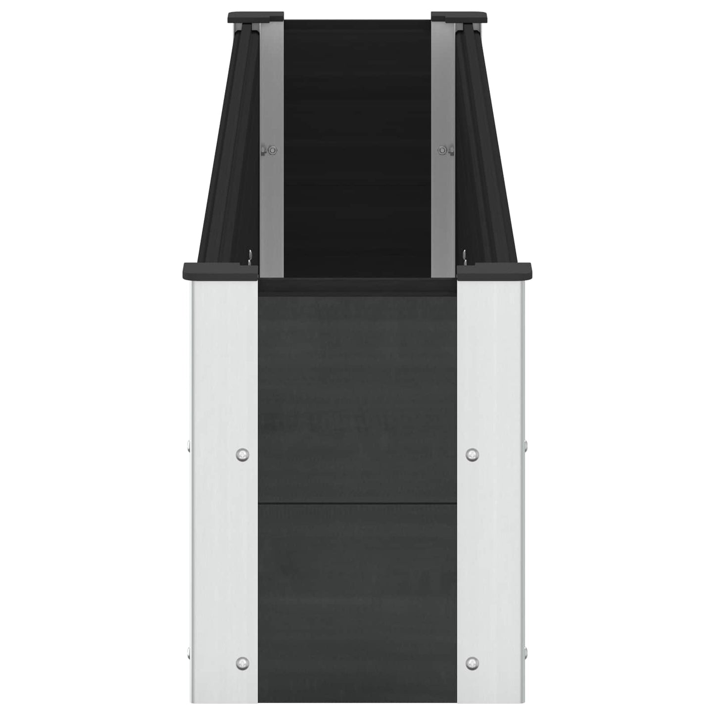 vidaXL Υπερυψωμένη Ζαρντινιέρα Μαύρο 200 x 30 x 36 εκ