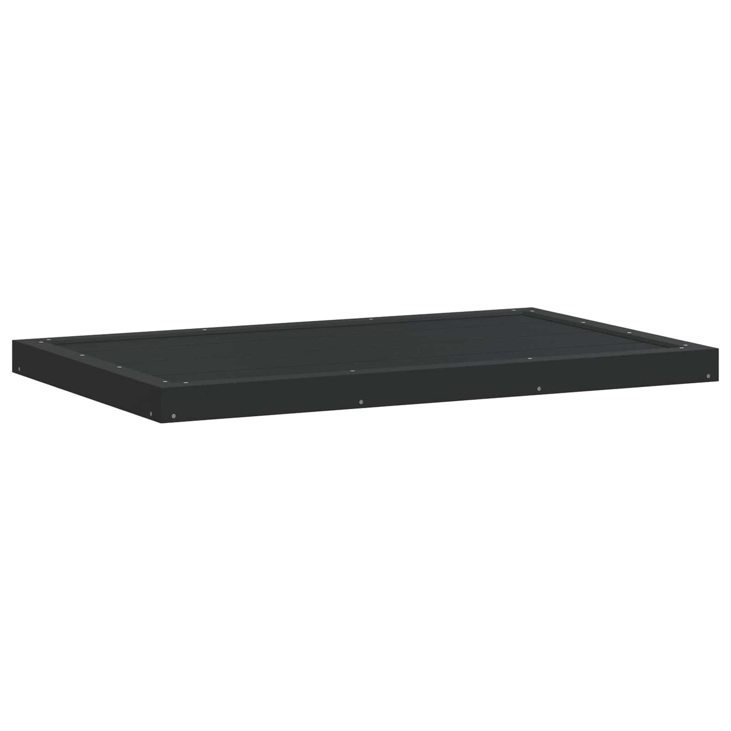 vidaXL Πλάκα βάσης ντουζιέρας Μαύρο 101 x 63 x 5,5 εκ. WPC
