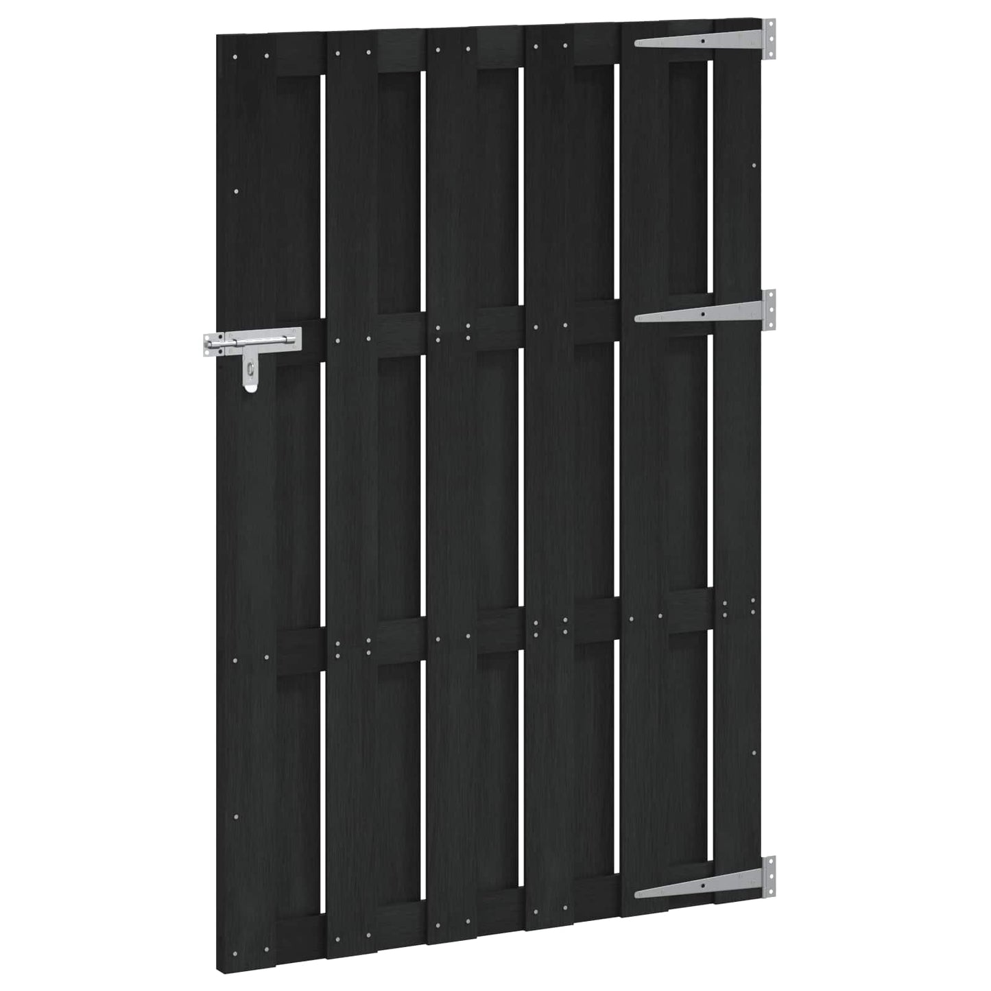 vidaXL Πύλη Κήπου 100 x 150 cm WPC και Αλουμίνιο Μαύρο
