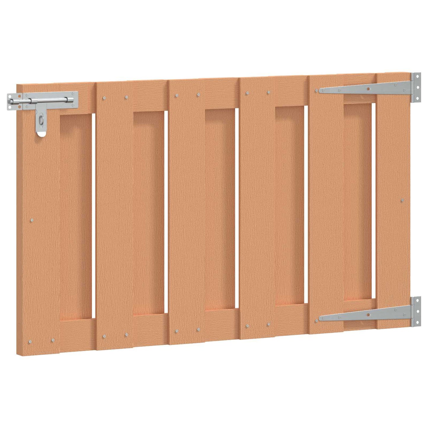 vidaXL Πύλη Κήπου 100 x 60 cm WPC και Αλουμίνιο Καφέ