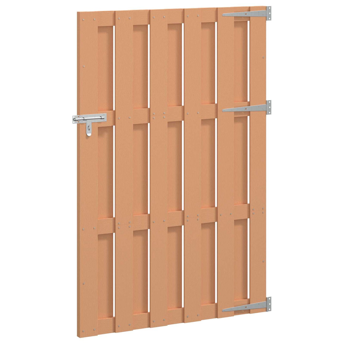 vidaXL Πύλη Κήπου 100 x 150 cm WPC και Αλουμίνιο Καφέ