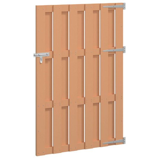 vidaXL Πύλη Κήπου 100 x 150 cm WPC και Αλουμίνιο Καφέ