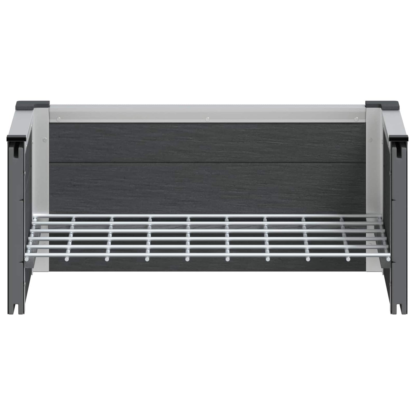 vidaXL Υπερυψωμένη Ζαρντινιέρα Γκρι 50 x 30 x 22 εκ WPC και Αλουμίνιο