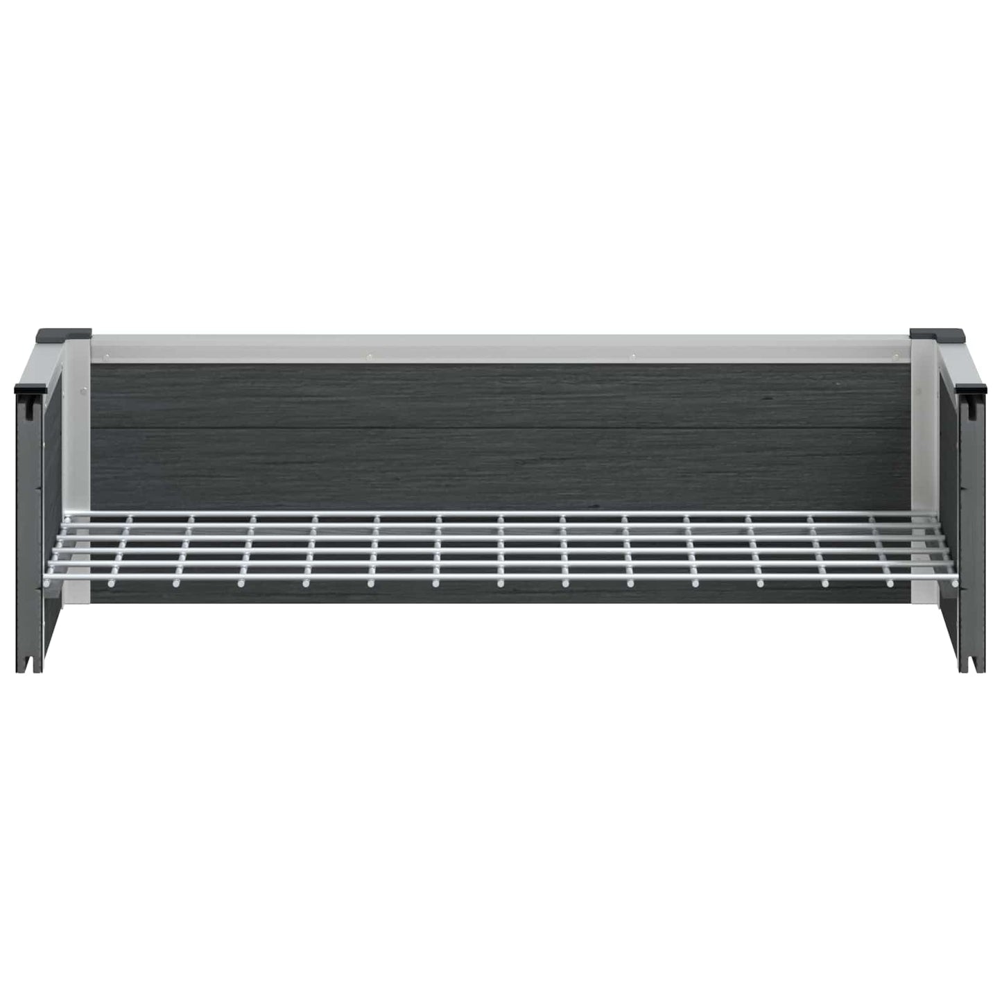 vidaXL Υπερυψωμένη Ζαρντινιέρα Γκρι 75 x 30 x 22 εκ WPC και Αλουμίνιο
