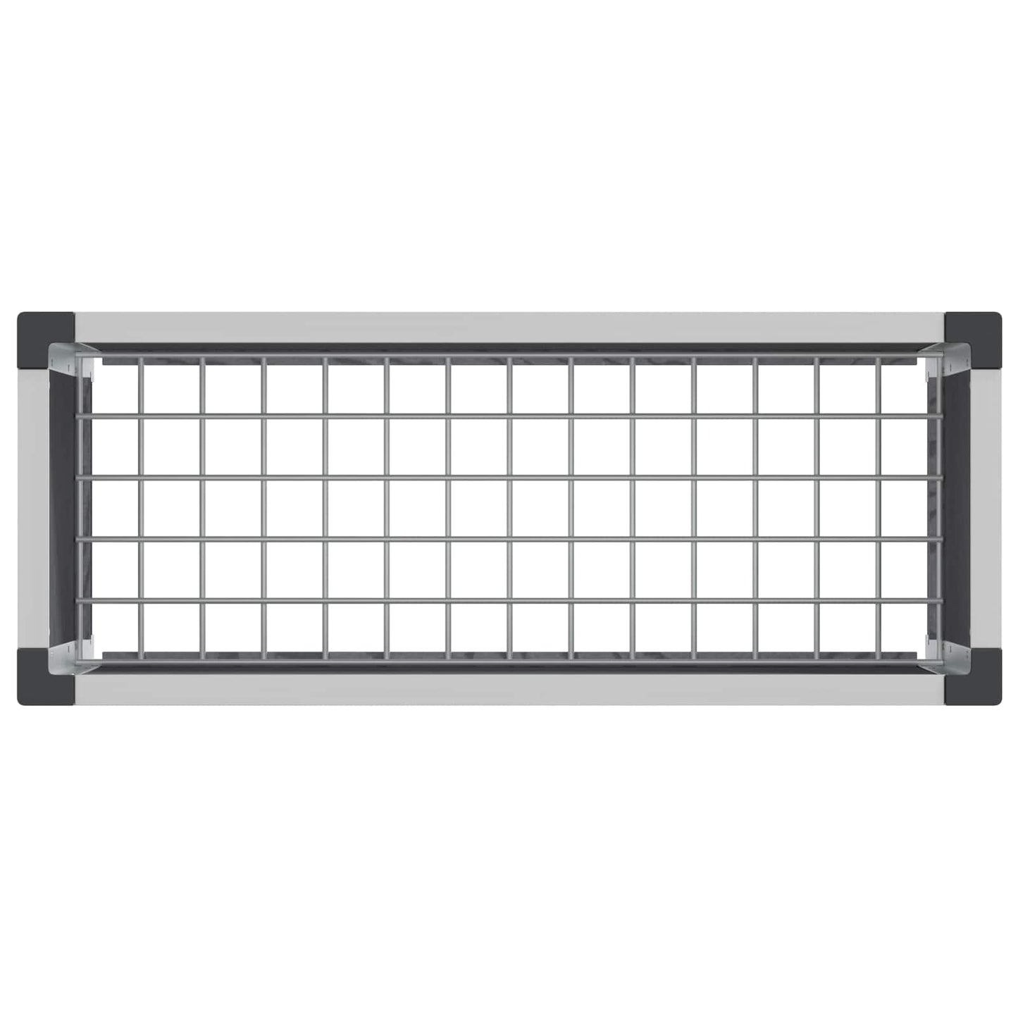 vidaXL Υπερυψωμένη Ζαρντινιέρα Γκρι 75 x 30 x 22 εκ WPC και Αλουμίνιο