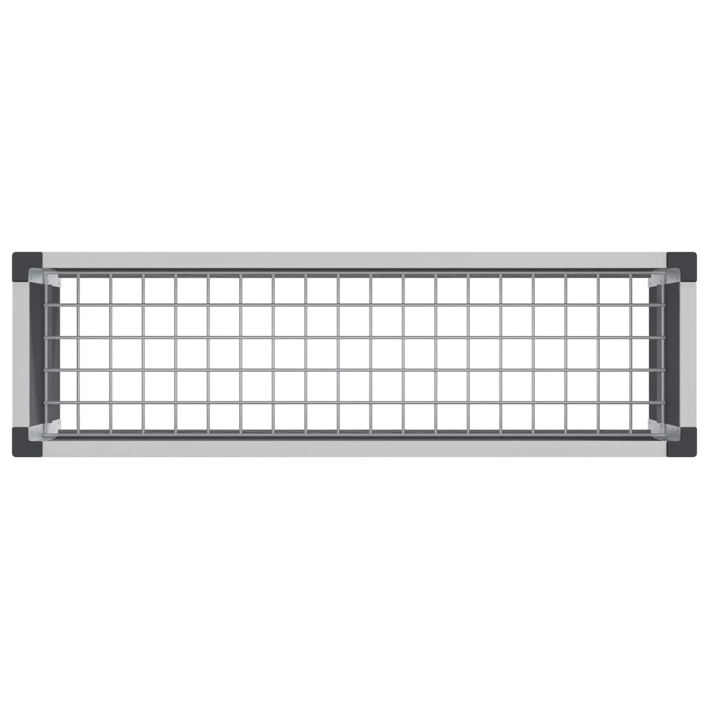 vidaXL Υπερυψωμένη Ζαρντινιέρα Γκρι 100 x 30 x 22 εκ WPC και Αλουμίνιο
