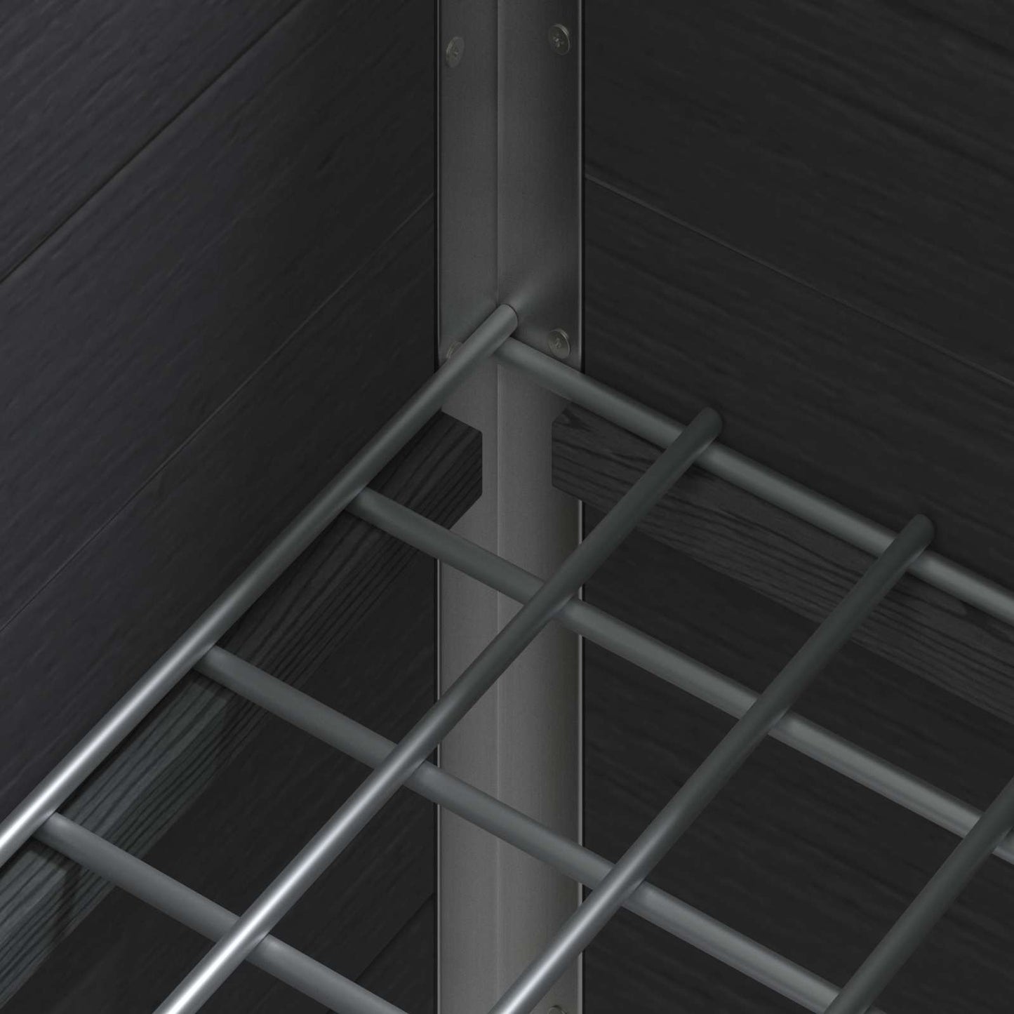 vidaXL Υπερυψωμένη Ζαρντινιέρα Γκρι 50 x 30 x 22 εκ WPC και Αλουμίνιο