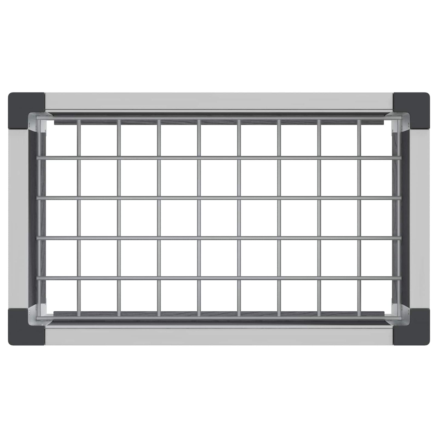 vidaXL Υπερυψωμένη Ζαρντινιέρα Γκρι 50 x 30 x 22 εκ WPC και Αλουμίνιο