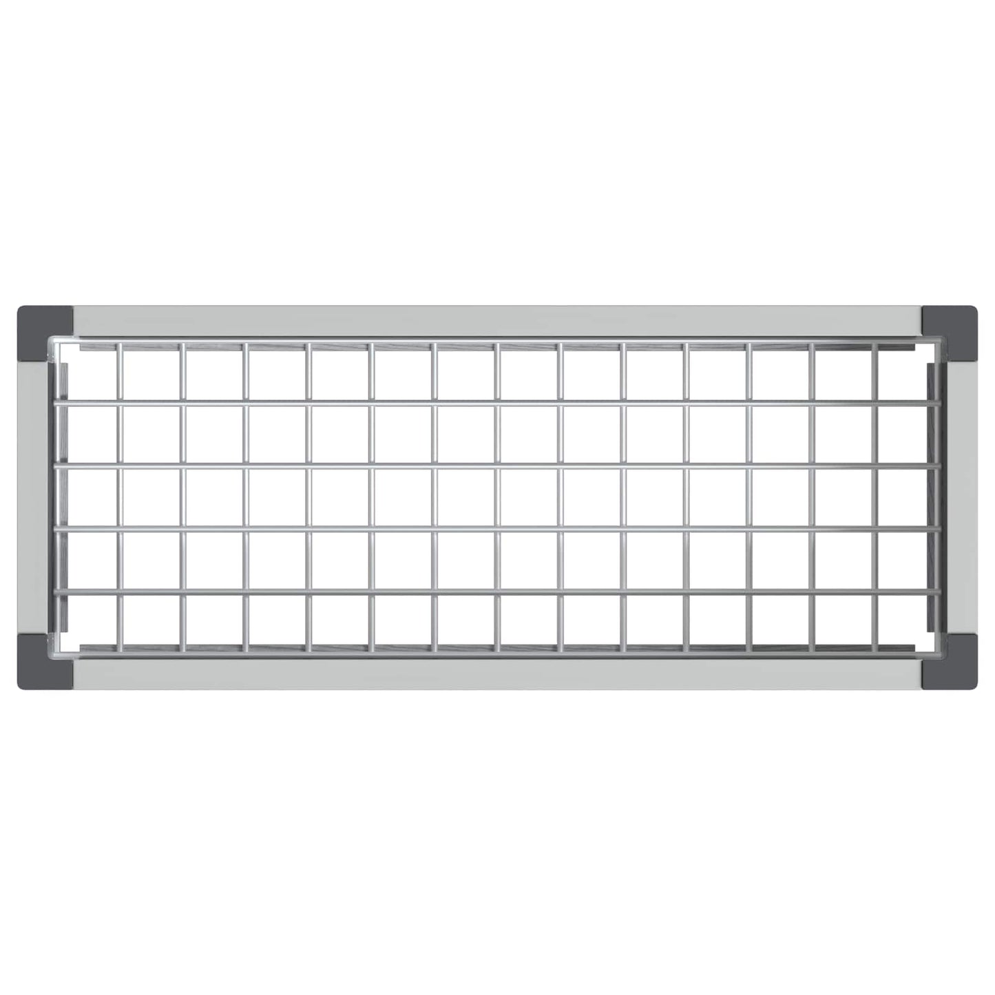 vidaXL Υπερυψωμένη Ζαρντινιέρα Γκρι 75 x 30 x 22 εκ WPC και Αλουμίνιο