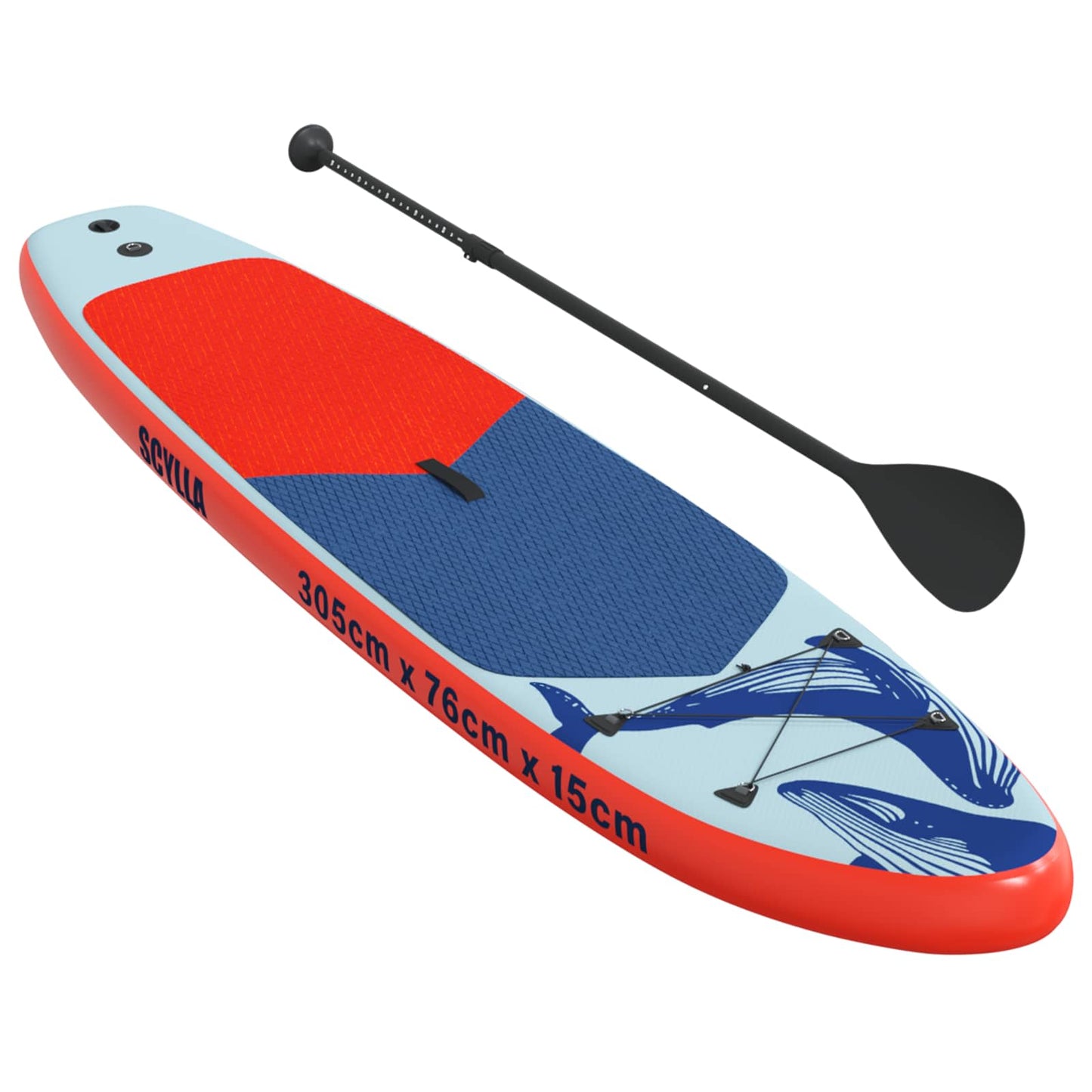 vidaXL Φουσκωτή σανίδα SUP SCYLLA 305 x 76 x 15 cm Μπλε για