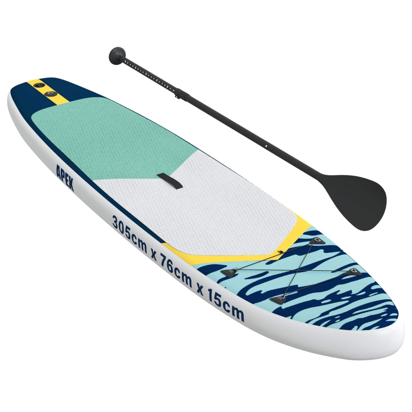 vidaXL Φουσκωτή σανίδα SUP APEX 305 x 76 x 15 cm Μπλε για