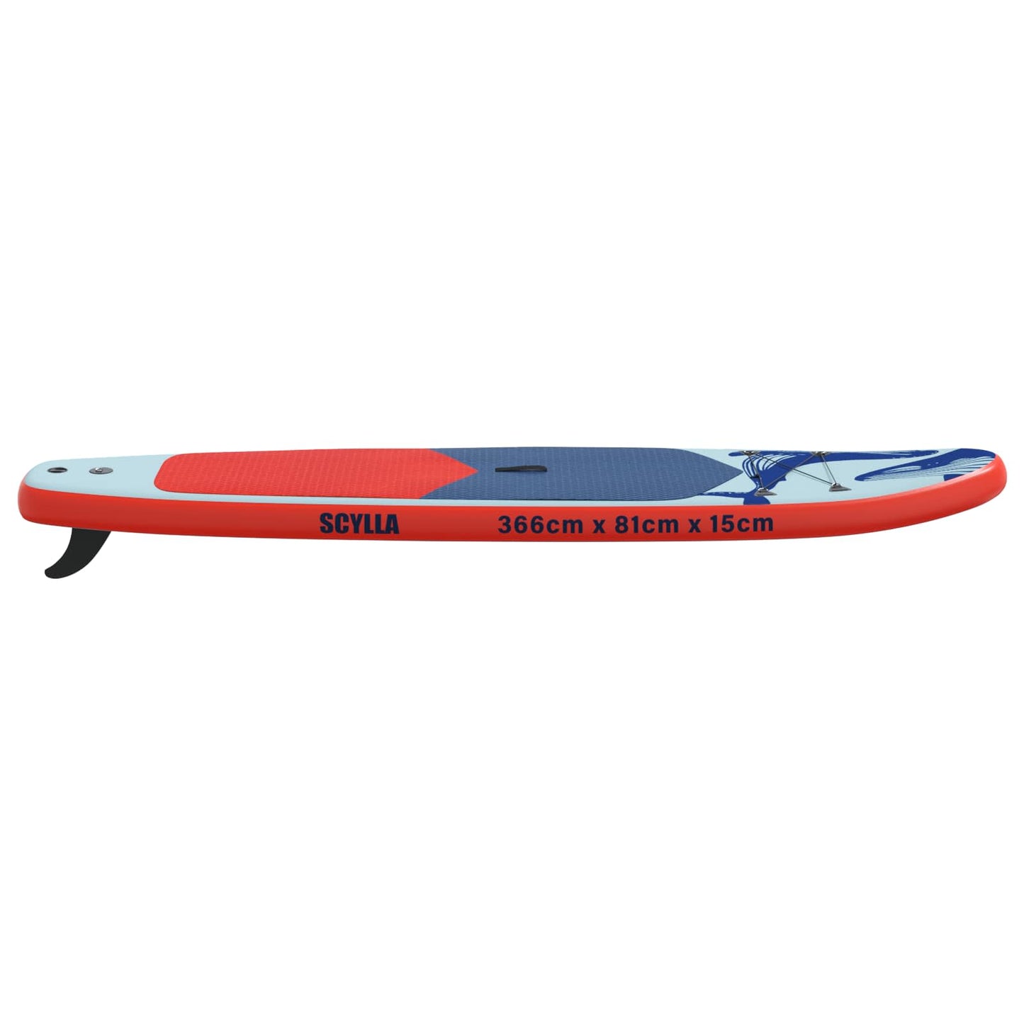 vidaXL Φουσκωτή σανίδα SUP SCYLLA 366 x 81 x 15 εκ Μπλε για