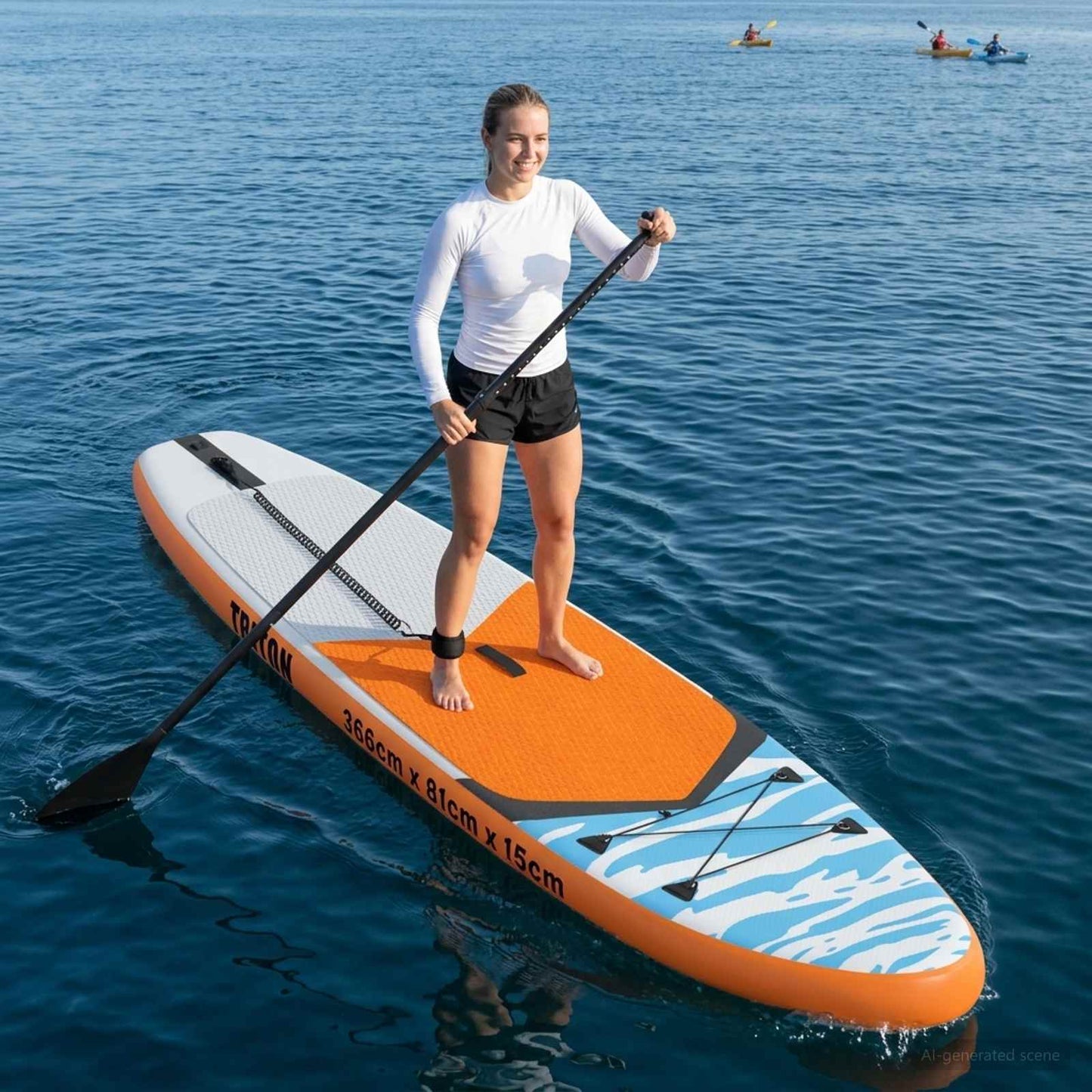 vidaXL Φουσκωτή σανίδα SUP TRITON 366 x 81 x 15 εκ Μπλε για