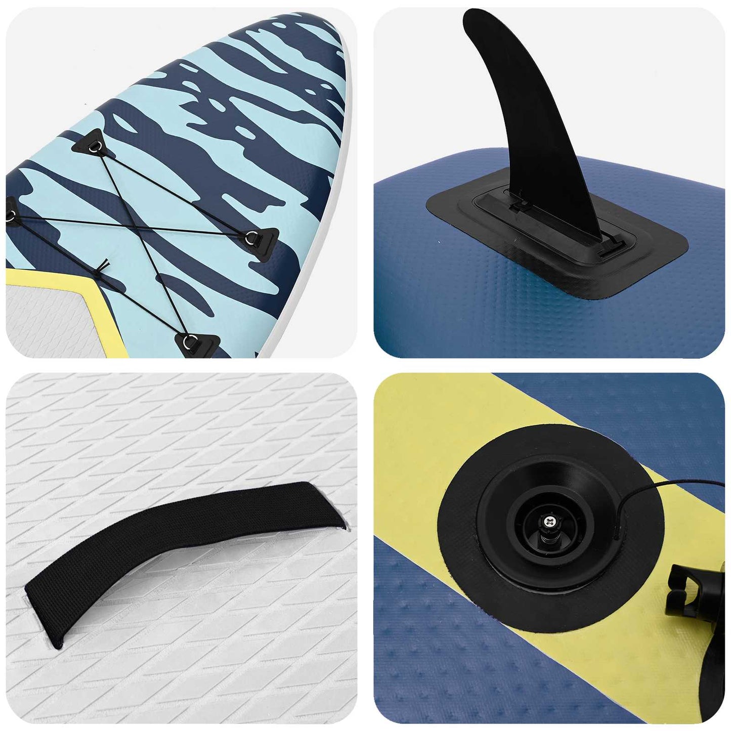 vidaXL SUP Board με κάθισμα 2 σε 1 APEX 366 x 81 x 15 εκ Μπλε για