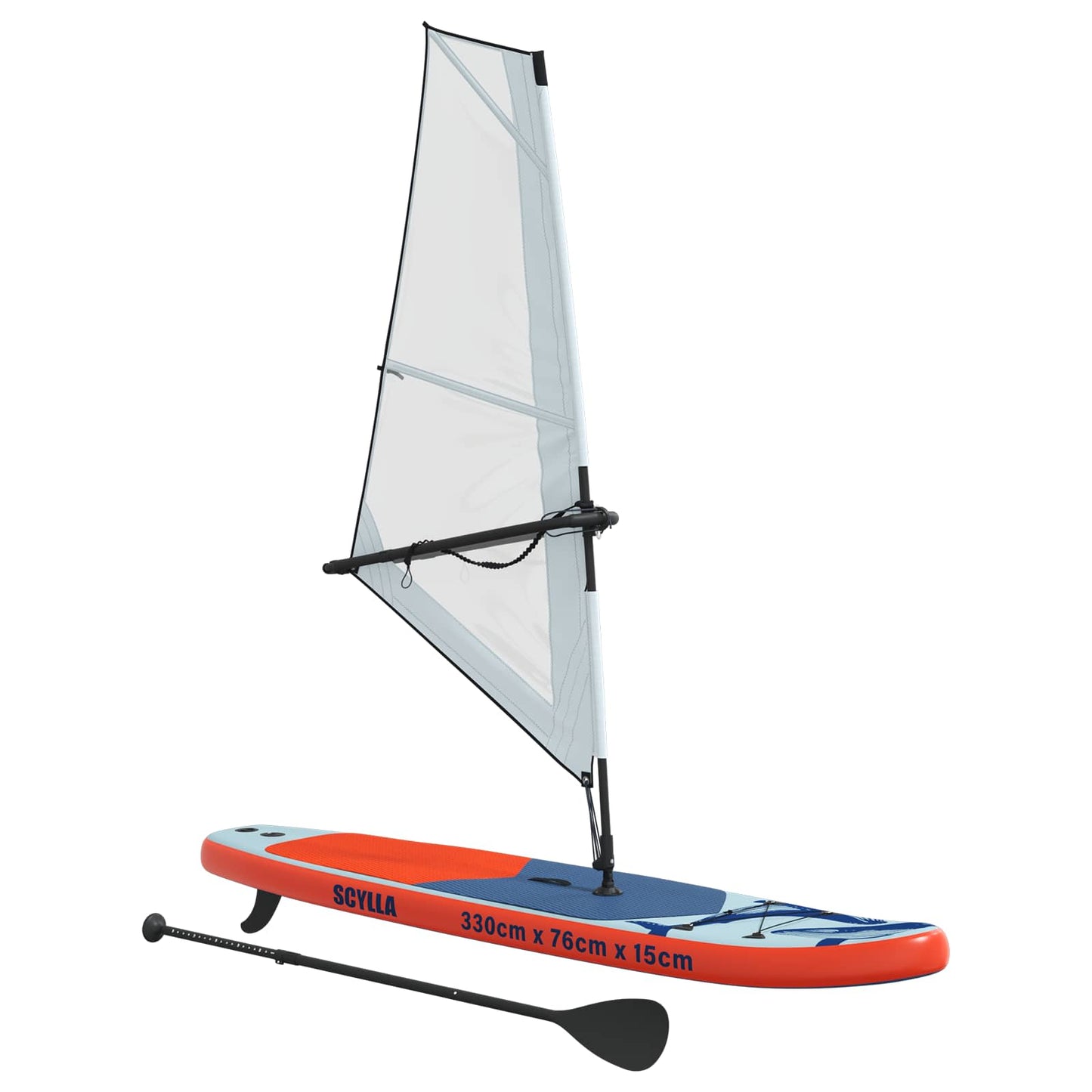 vidaXL Φουσκωτό SUP Board με Ιστιοφορία SCYLLA 330 x 76 x 15 εκ Μπλε