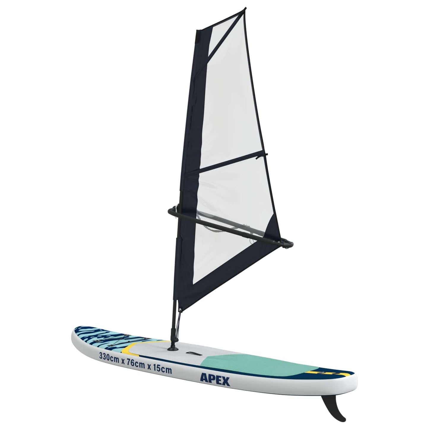 vidaXL Φουσκωτό SUP Board με Ιστιοφορία APEX 330 x 76 x 15 εκ Μπλε