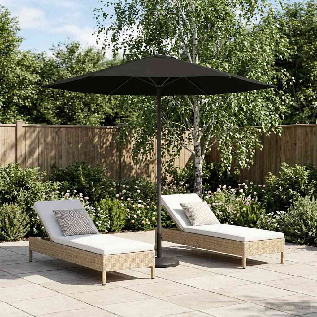 vidaXL Ομπρέλα Κήπου 230 x 230 εκ Πολυεστέρας Ορθογώνιος Μαύρο