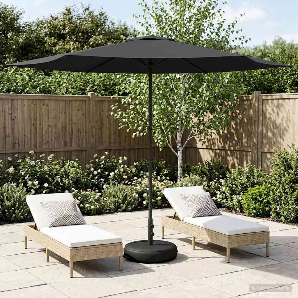 vidaXL Ομπρέλα Κήπου με Βάση 300 x 300 cm Πολυεστέρας Ορθογώνιος