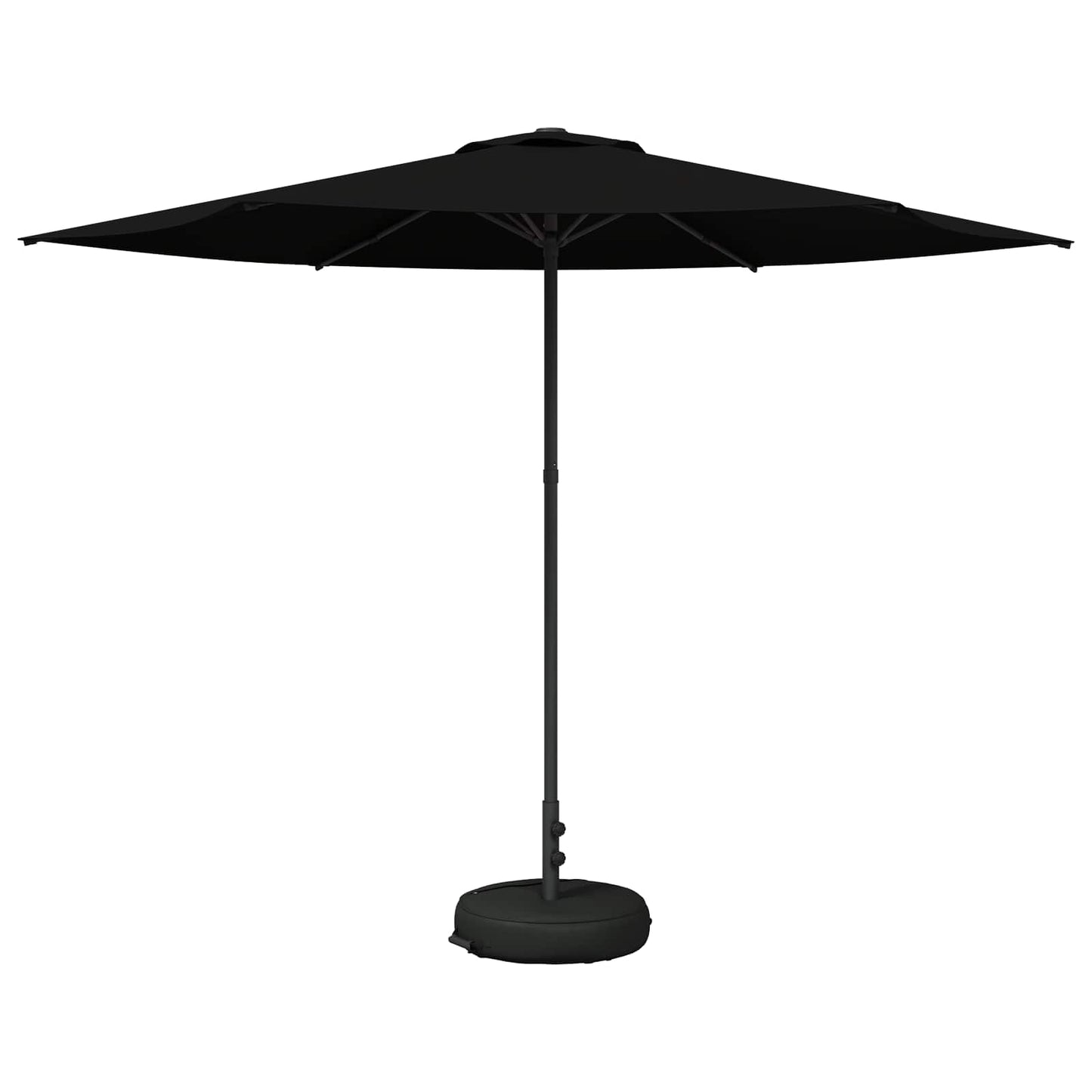 vidaXL Ομπρέλα Κήπου με Βάση 300 x 300 cm Πολυεστέρας Ορθογώνιος Μαύρο
