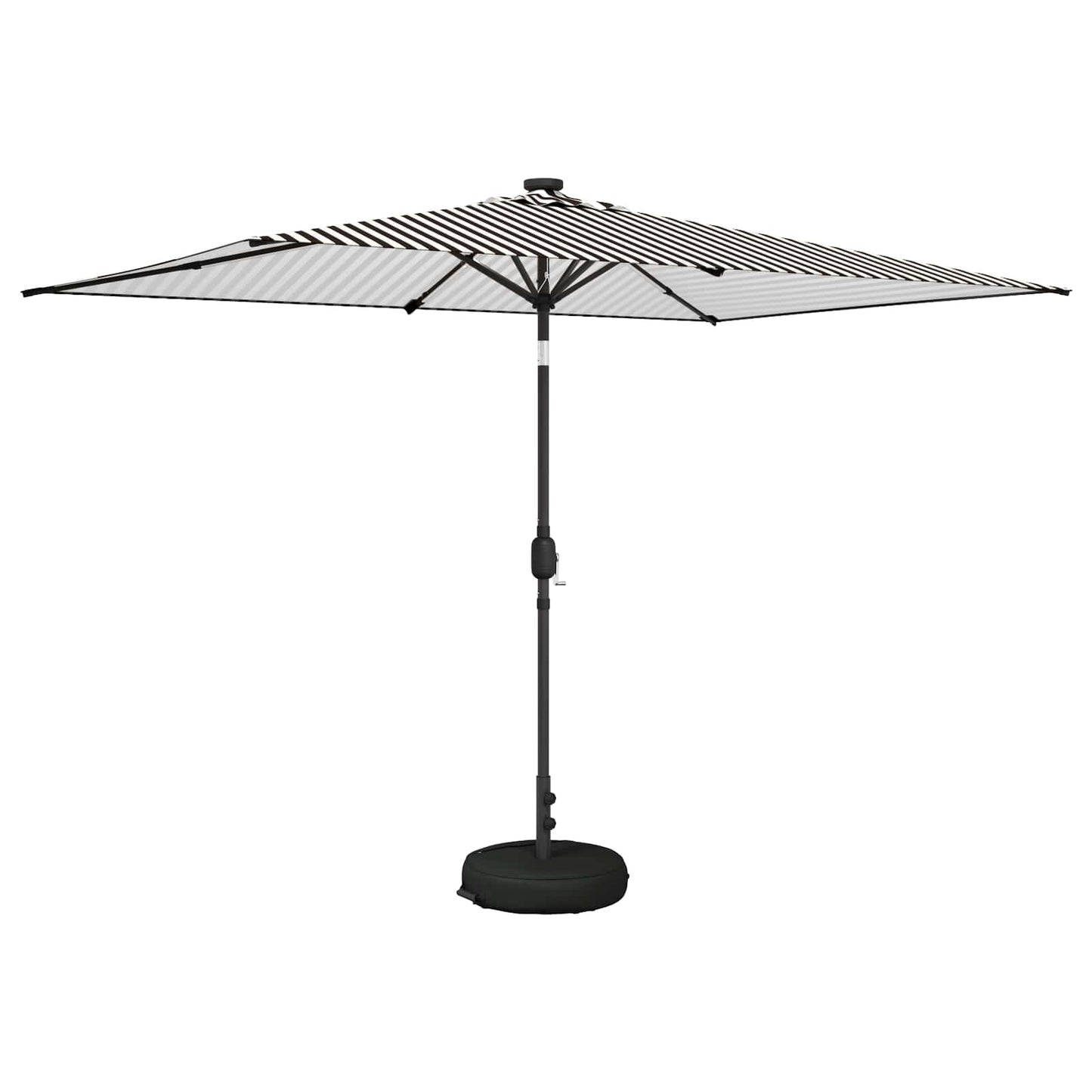 vidaXL Ομπρέλα Κήπου με LED Φώτα και Βάση 200 x 300 cm Πολυεστέρας