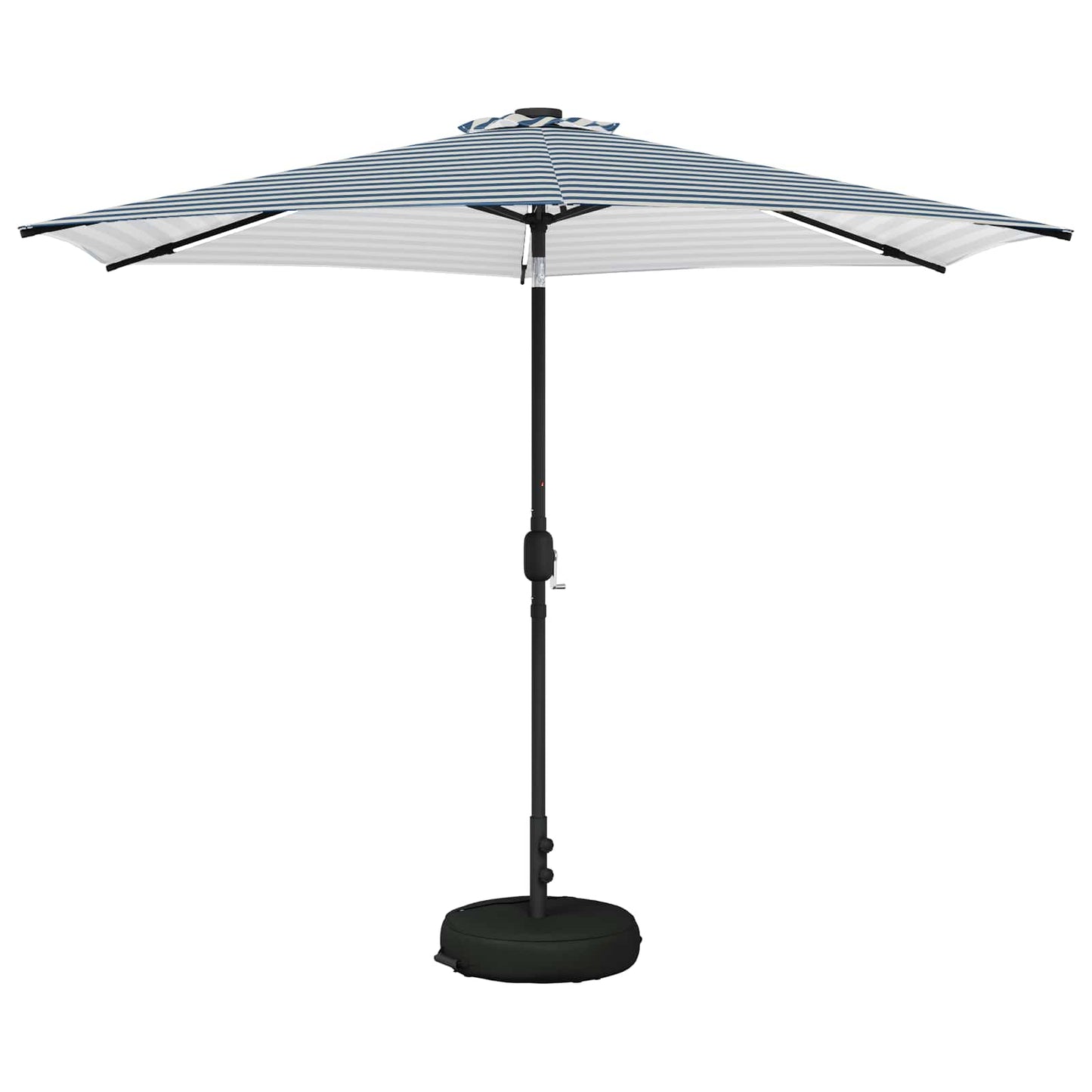 vidaXL Ομπρέλα Κήπου με LED Φώτα και Βάση 300 x 300 cm Πολυεστέρας