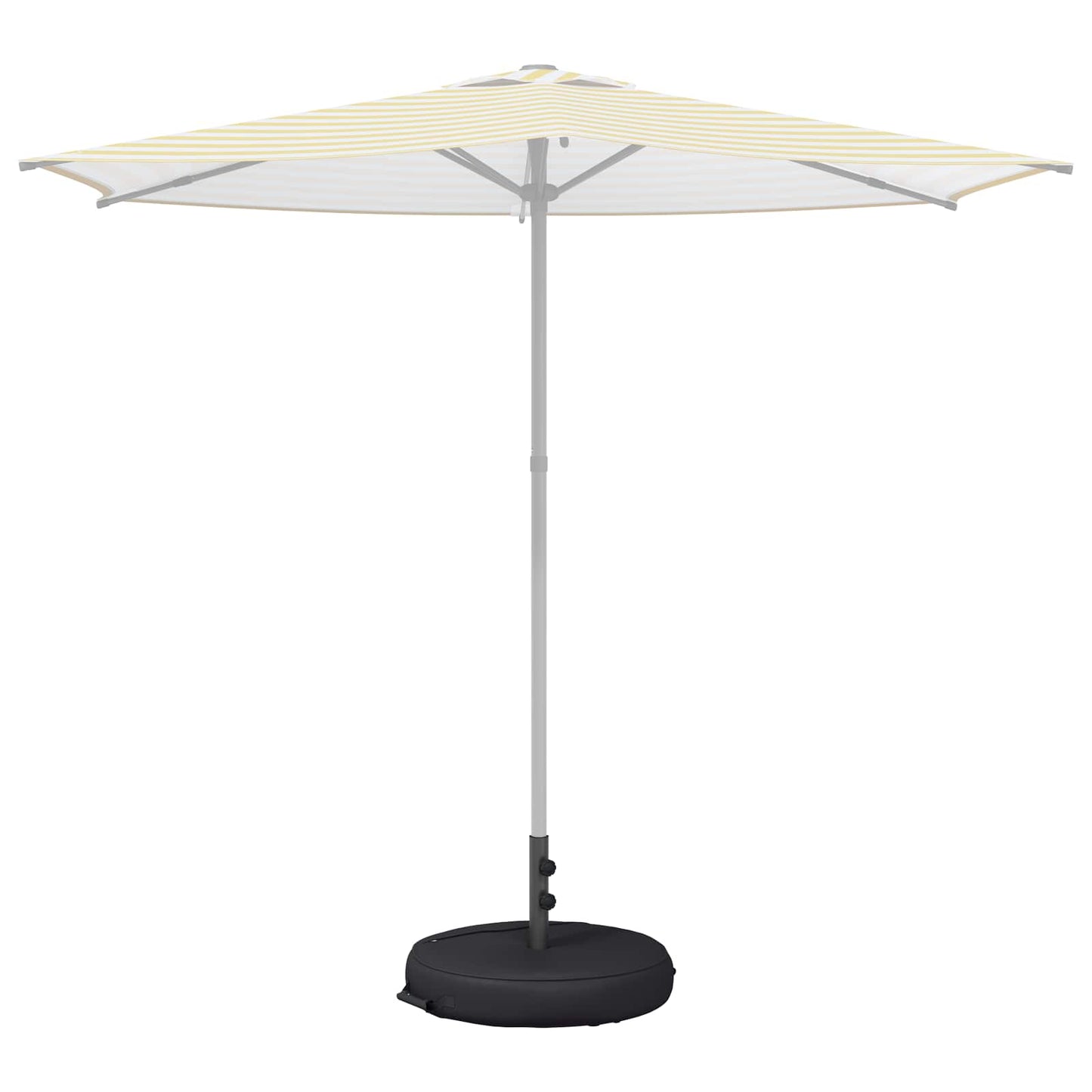 vidaXL Βάση ομπρέλας βεράντας 53 x 53 x 40 cm Ατσάλι Μαύρο