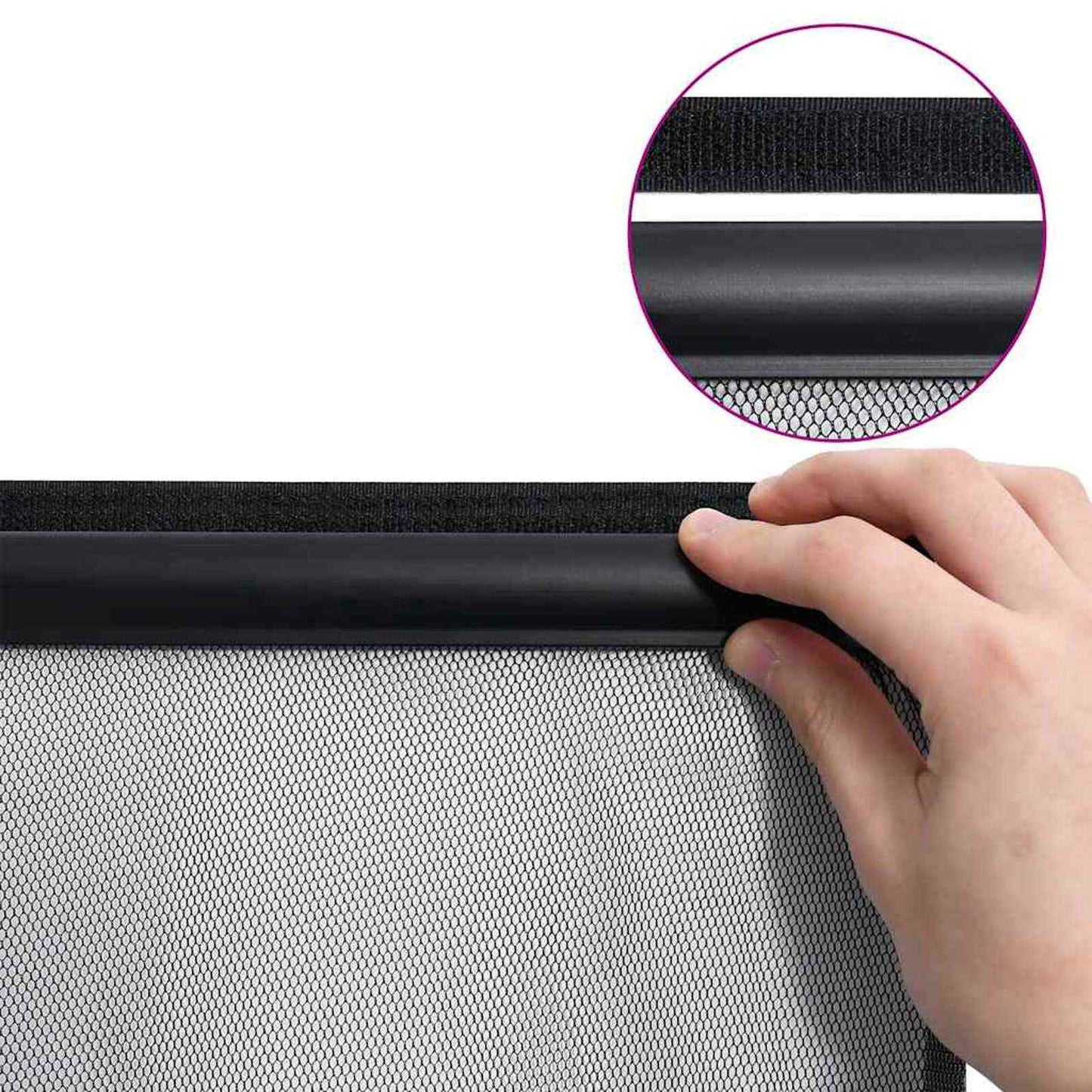 vidaXL Σκορπιέρα με δίχτυ Μαύρο 110 x 240 εκατοστά Πολυεστέρας