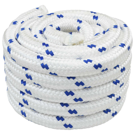 vidaXL Σχοινί Boat 3 mm 25 m Λευκό και Μπλε PP