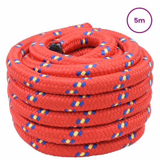 vidaXL Σχοινί Boat 3 mm 5 m Κόκκινο PP