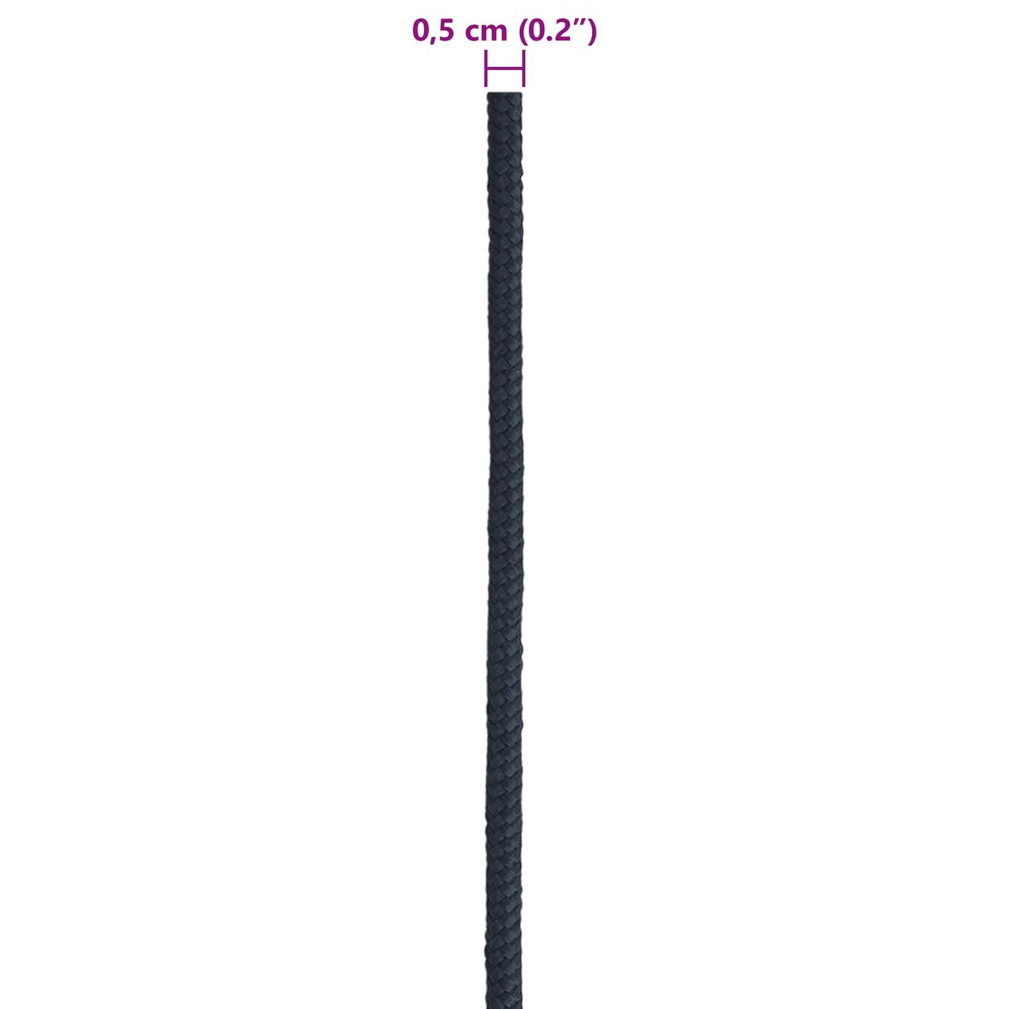 vidaXL Σχοινί Boat 0.5 mm 50 m Βασιλικό Μπλε Πολυεστέρας
