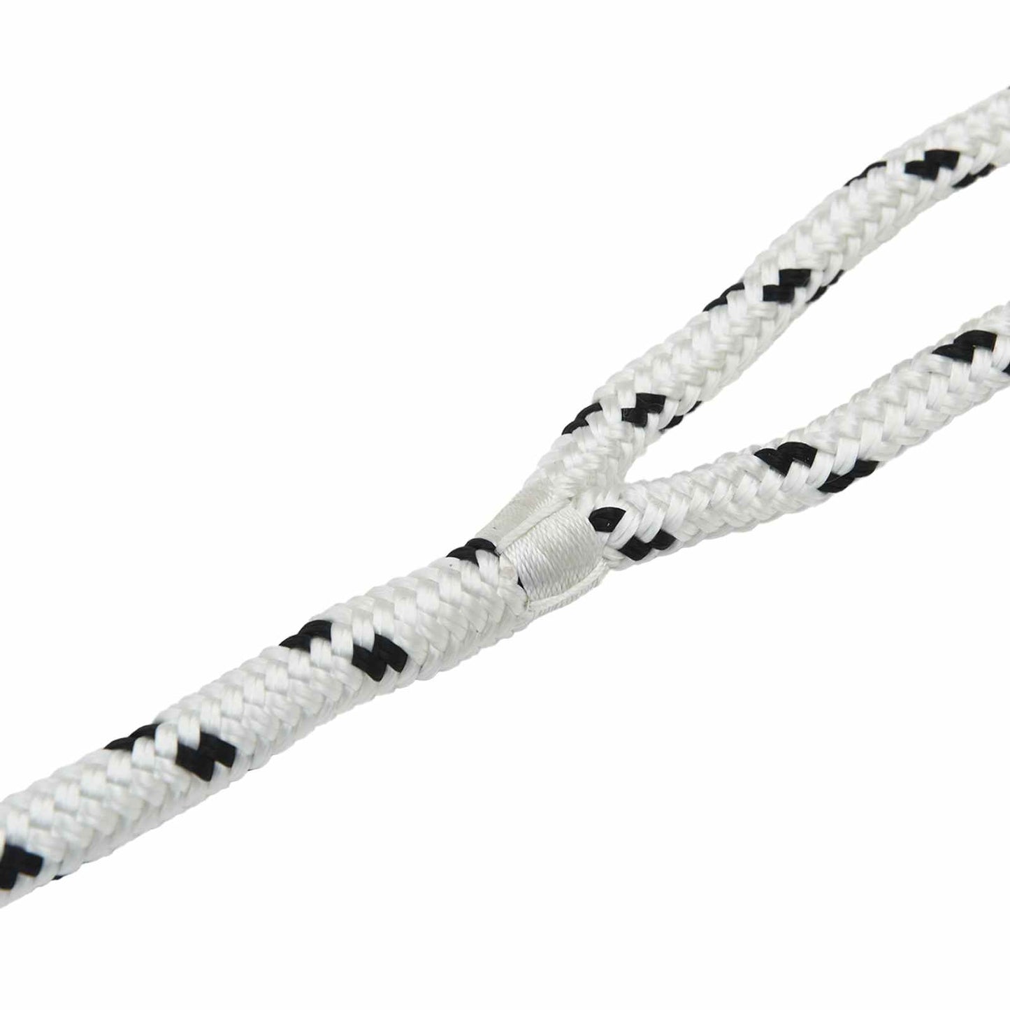 vidaXL Σχοινί Boat 14 mm 12 m Λευκό και Μαύρο Πολυεστέρας