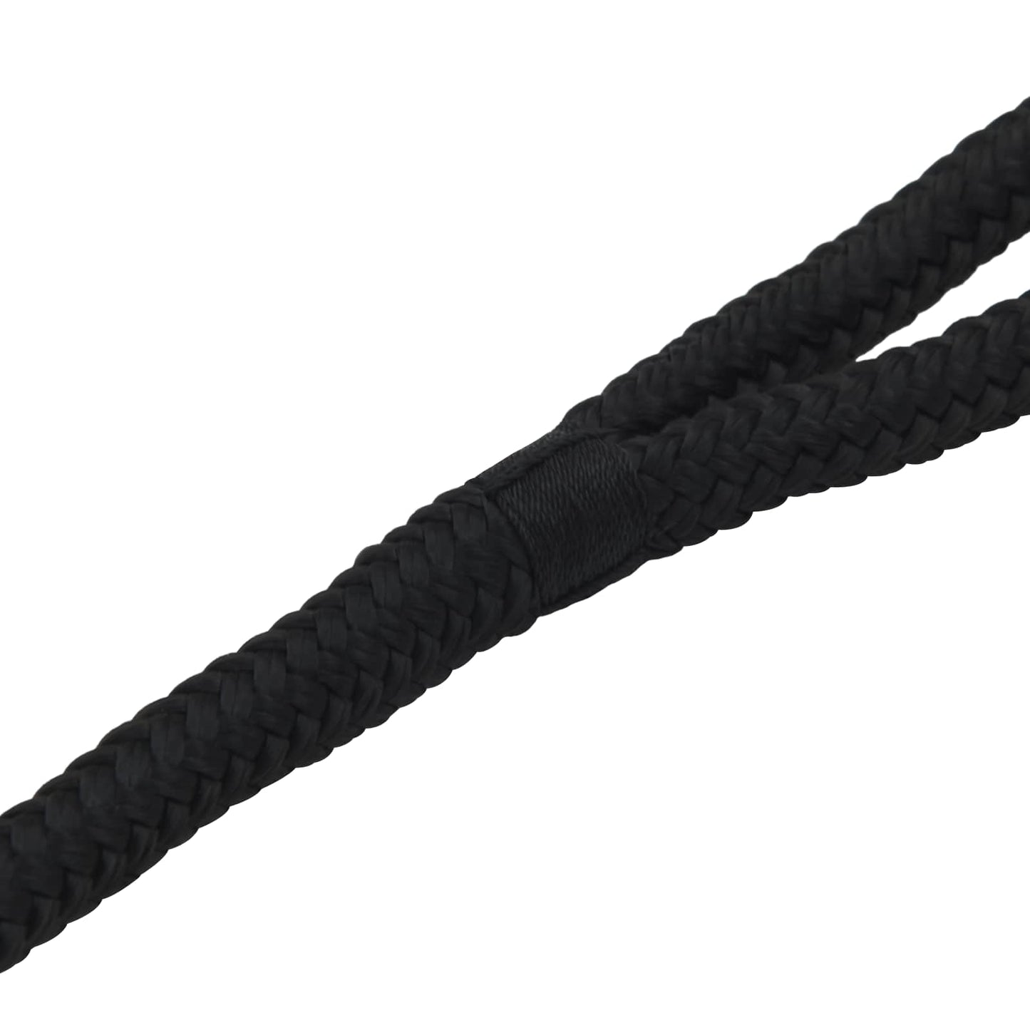 vidaXL Σχοινί Boat 10 mm 9 m Μαύρο Πολυεστέρας