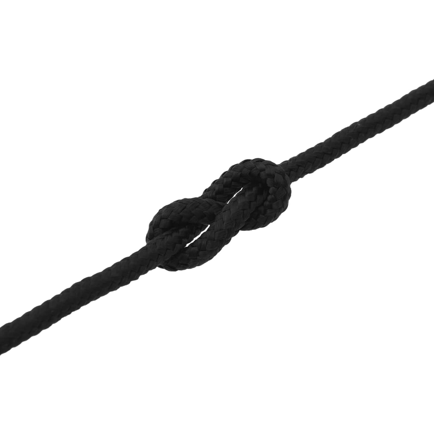 vidaXL Σχοινί Boat 12 mm 9 m Μαύρο Πολυεστέρας