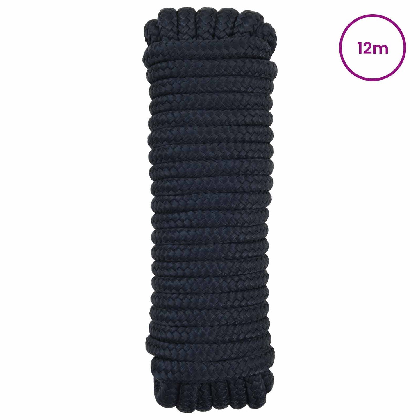 vidaXL Σχοινί Boat 14 mm 12 m Βασιλικό Μπλε Πολυεστέρας