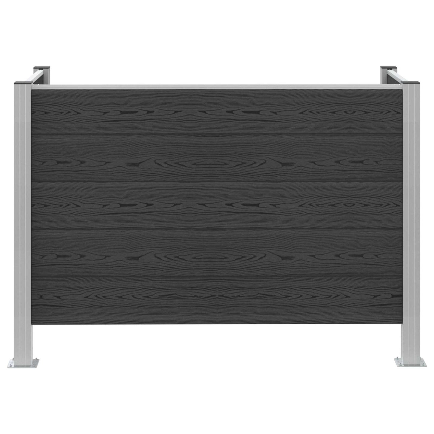 vidaXL Φράχτης Σκουπιδιών Γκρι 161 x 85 x 115 εκ Αλουμίνιο και WPC