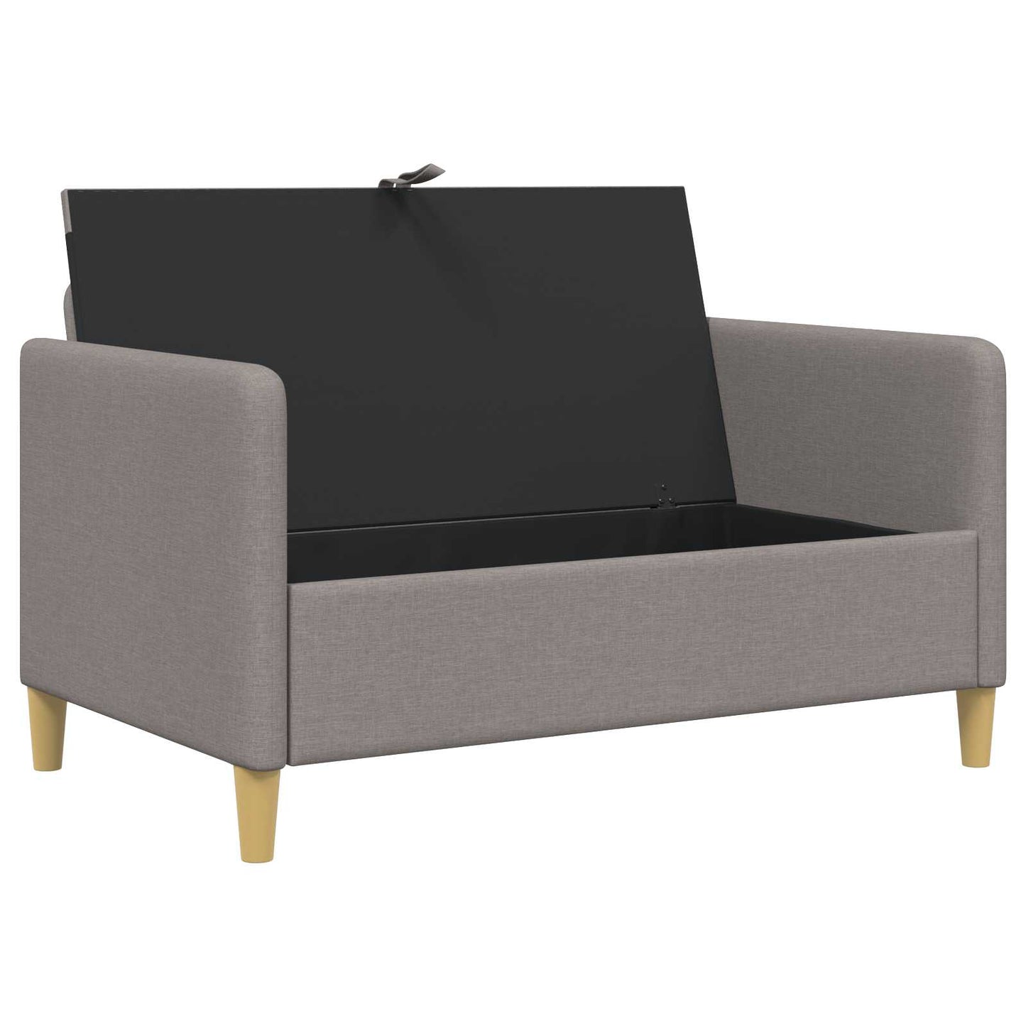 vidaXL Καναπές με Αποθήκευση Taupe 122 x 78 x 87 εκ Πολυεστέρας