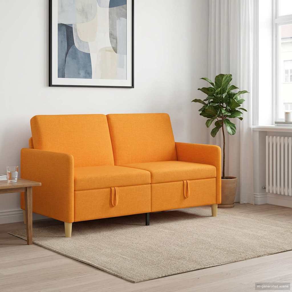 vidaXL Καναπές με Αποθήκευση Σκούρο κίτρινο 152 x 78 x 87 εκ