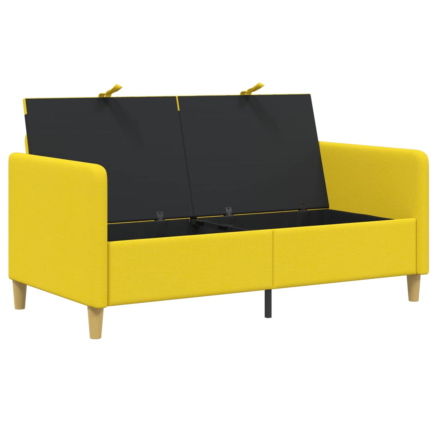 vidaXL Καναπές με Αποθήκευση Απαλό Κίτρινο 152 x 78 x 87 εκ